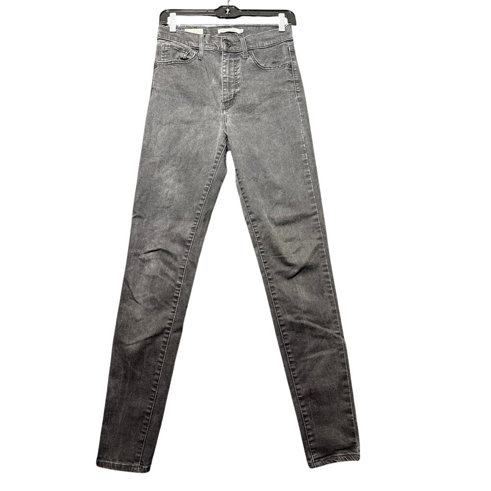 Levi's Mile High Super Skinny Women 28 Black High Rise Stretch Denim